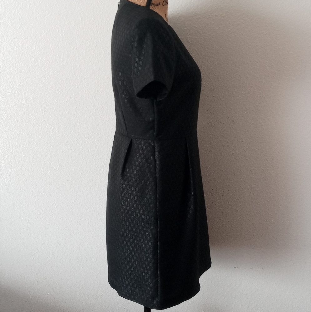 Madewell Metallic Shimmer Brocade Sheath Dress - Picture 5 of 7